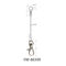 1.2mm Dia Stainless Steel Wire Rope Sling With Loop And Loop Screw Accessory YW86365