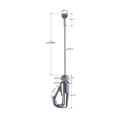 Đầu rắn hổ mang hợp kim kẽm 1.8mm SS Dây hình ảnh Bộ treo tranh nghệ thuật YW-860476