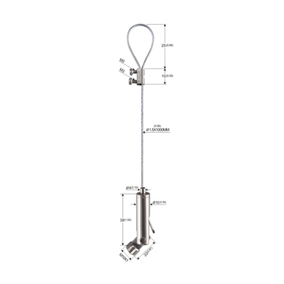 Vòng kẹp cáp hợp kim kẽm bằng đồng thau Snap để treo nhẹ 1,5mm