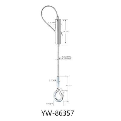 Đèn LED Cáp thiết lập hệ thống với 1.2mm vít trong dây 600mm chiều dài điều chỉnh kết thúc