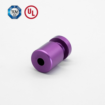 Chất lượng cao nhôm màu tím dấu hiệu Standoff điều chỉnh cho bảng Acrylic / Cỏ