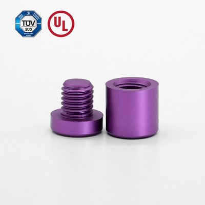 Chất lượng cao nhôm màu tím dấu hiệu Standoff điều chỉnh cho bảng Acrylic / Cỏ