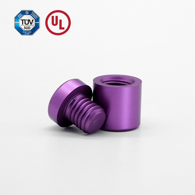 Chất lượng cao nhôm màu tím dấu hiệu Standoff điều chỉnh cho bảng Acrylic / Cỏ