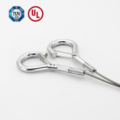 Cao chất lượng Y TypeSafety cáp với Srping móc cho hệ thống treo phụ kiện của ánh sáng treo