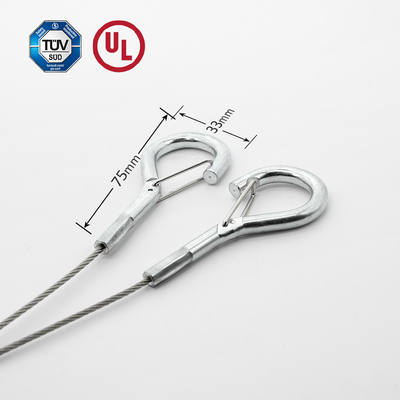 Cao chất lượng Y TypeSafety cáp với Srping móc cho hệ thống treo phụ kiện của ánh sáng treo