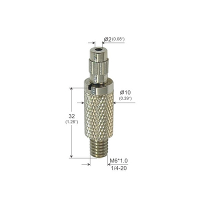 Chèn dây cáp linh hoạt chống ăn mòn với móc xuân Ø1,5mm đường kính ống phun